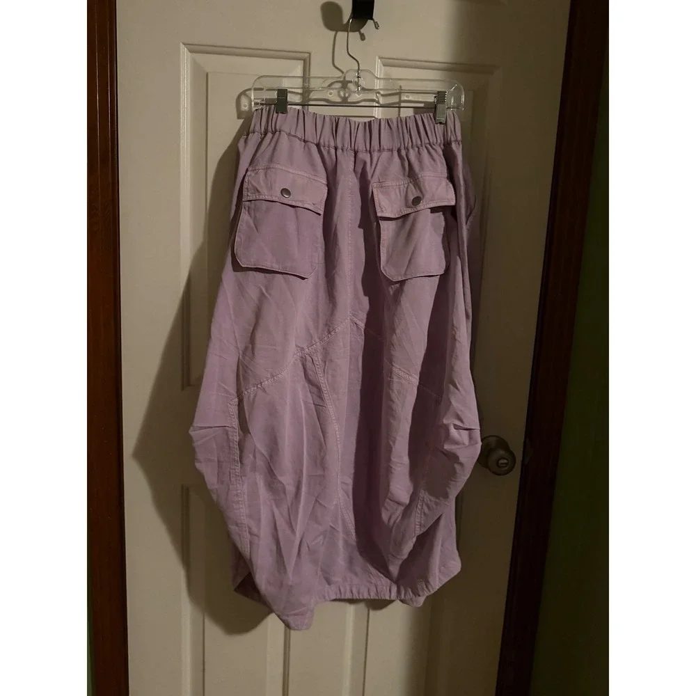 NWT Free People We The Free Good Luck Midi Skirt Blush Lilac Purple Size M - Picture 2 of 4